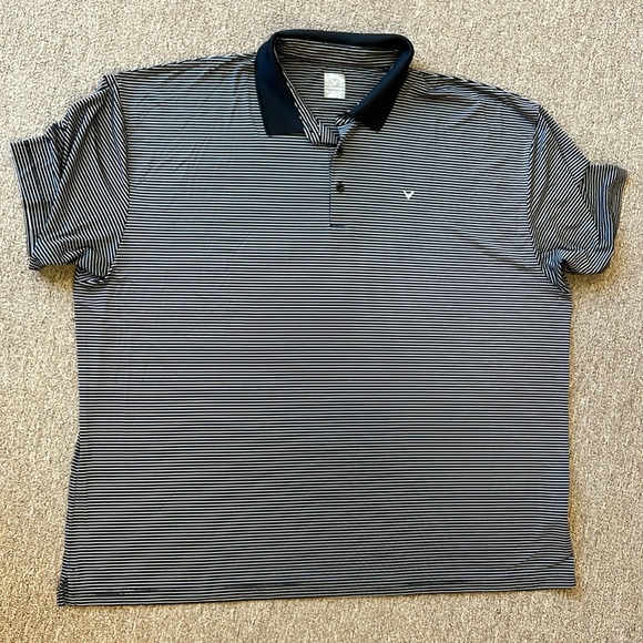 Callaway Other - CALLAWAY POLO SHIRT BLACK WHITE STRIPES OPTI DRI SIZE 4X